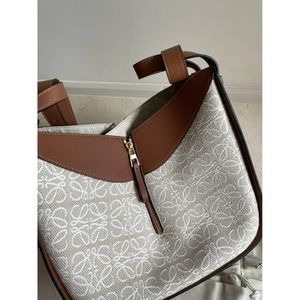 Loewe Small Hammock in Anagram Jacquard and Calfskin